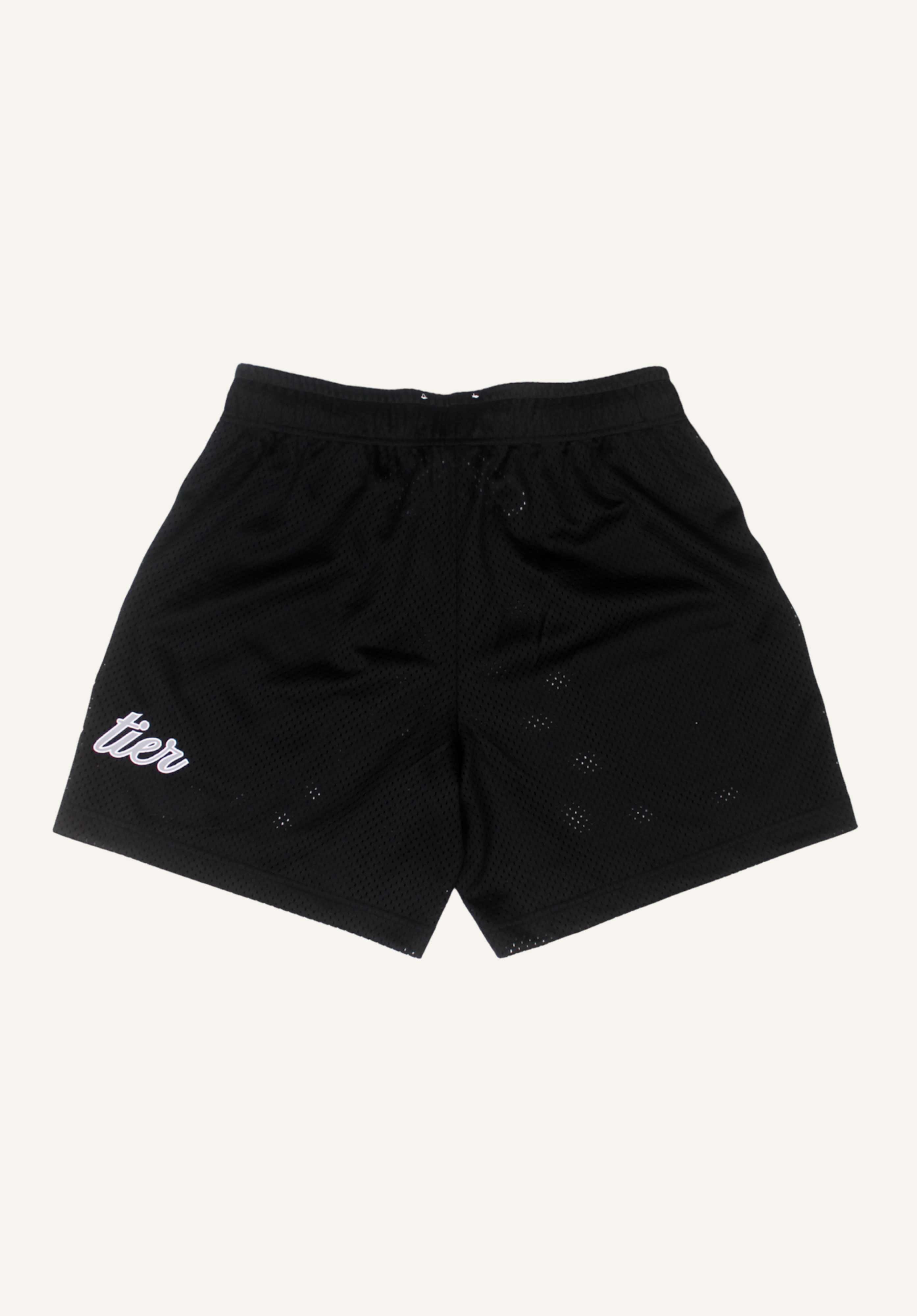 Black Mesh Shorts