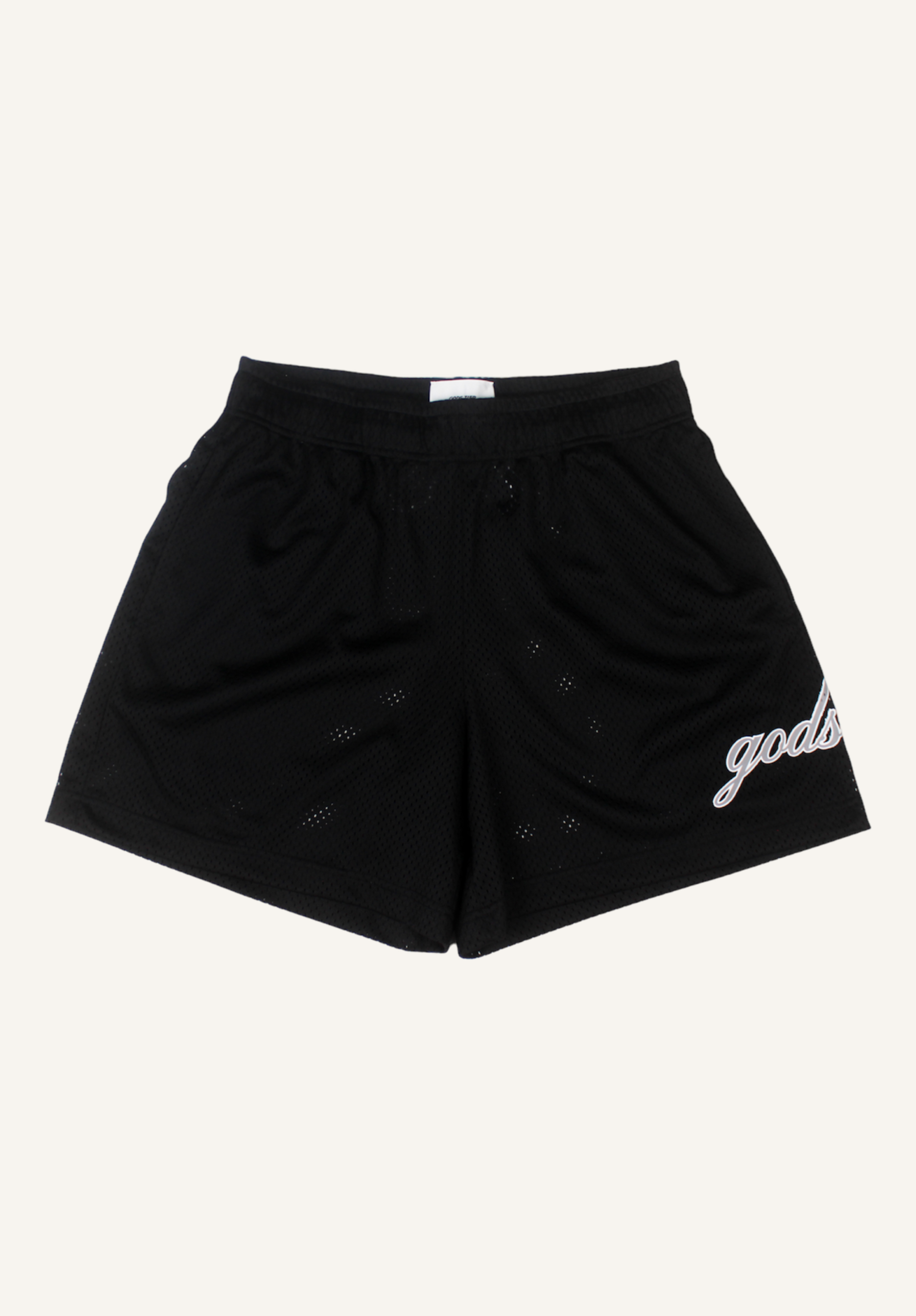 Black Mesh Shorts